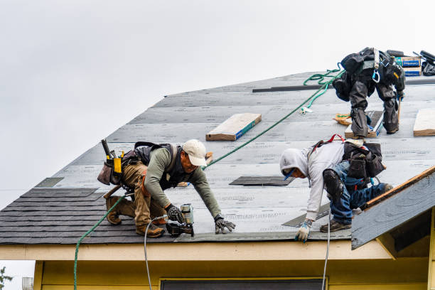 Professional Roofing technician working in Solsville, NY